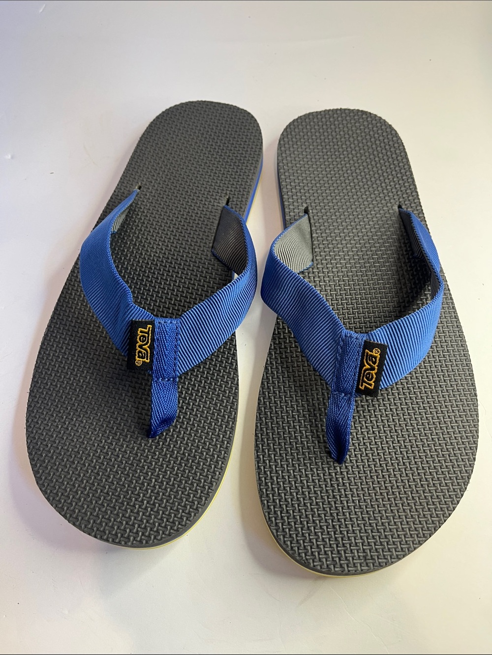 Teva Blue and Gray Flip Flop Sandals